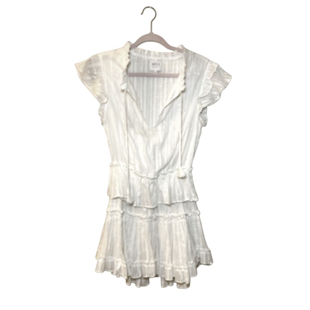 MISA Los Angeles Shirin White Silver Mini XS